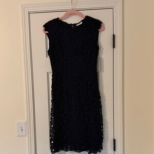 New York & Company Navy Lace Midi Dress NWT